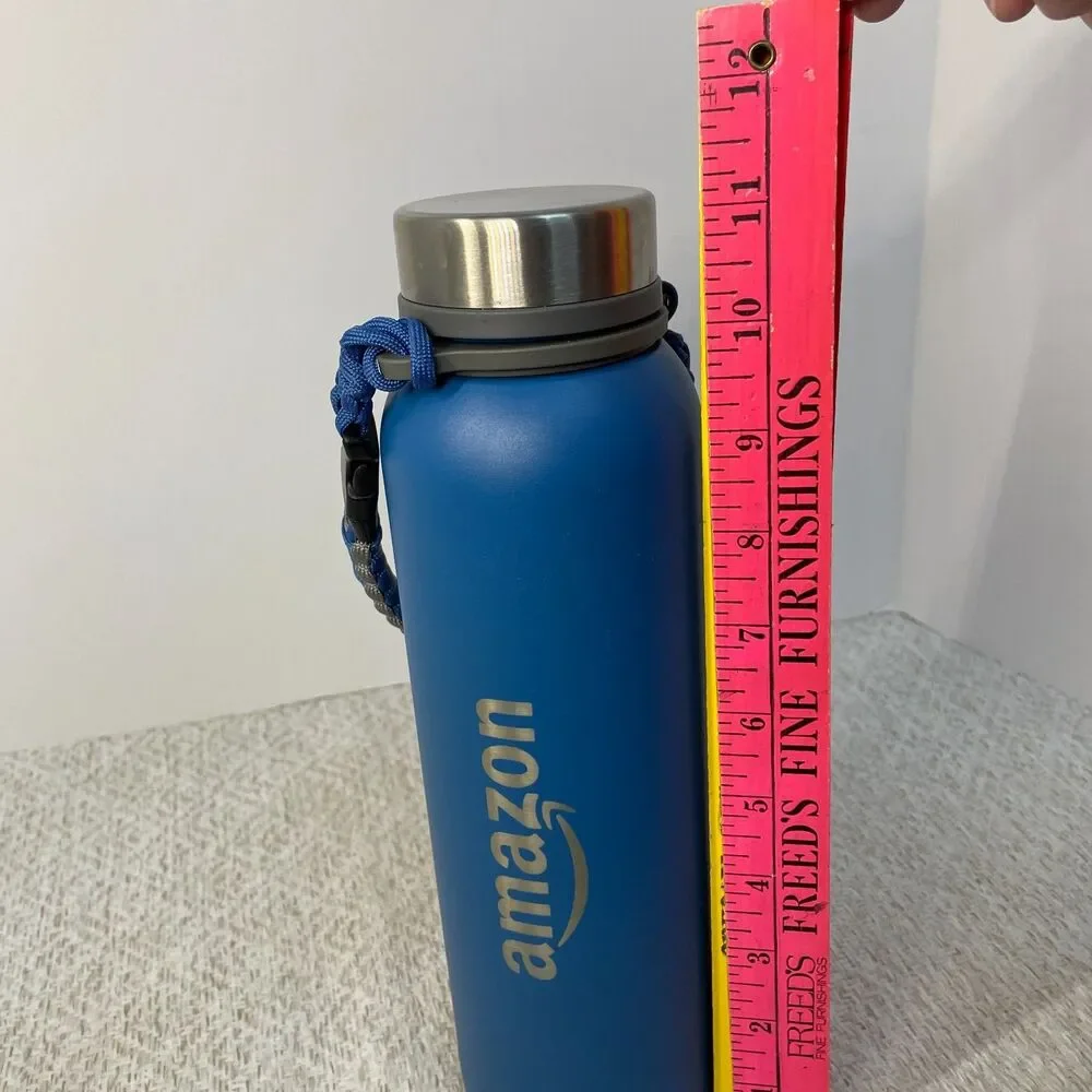 h2go Amazon 32oz Stainless Steel Double-Wall Insulated Bottle Screw Top